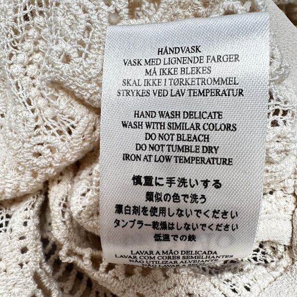 byTiMo The Crochet Top in Vintage SM Sheer Bow Trim Feminine Romantic NEW $388 - Picture 11 of 16